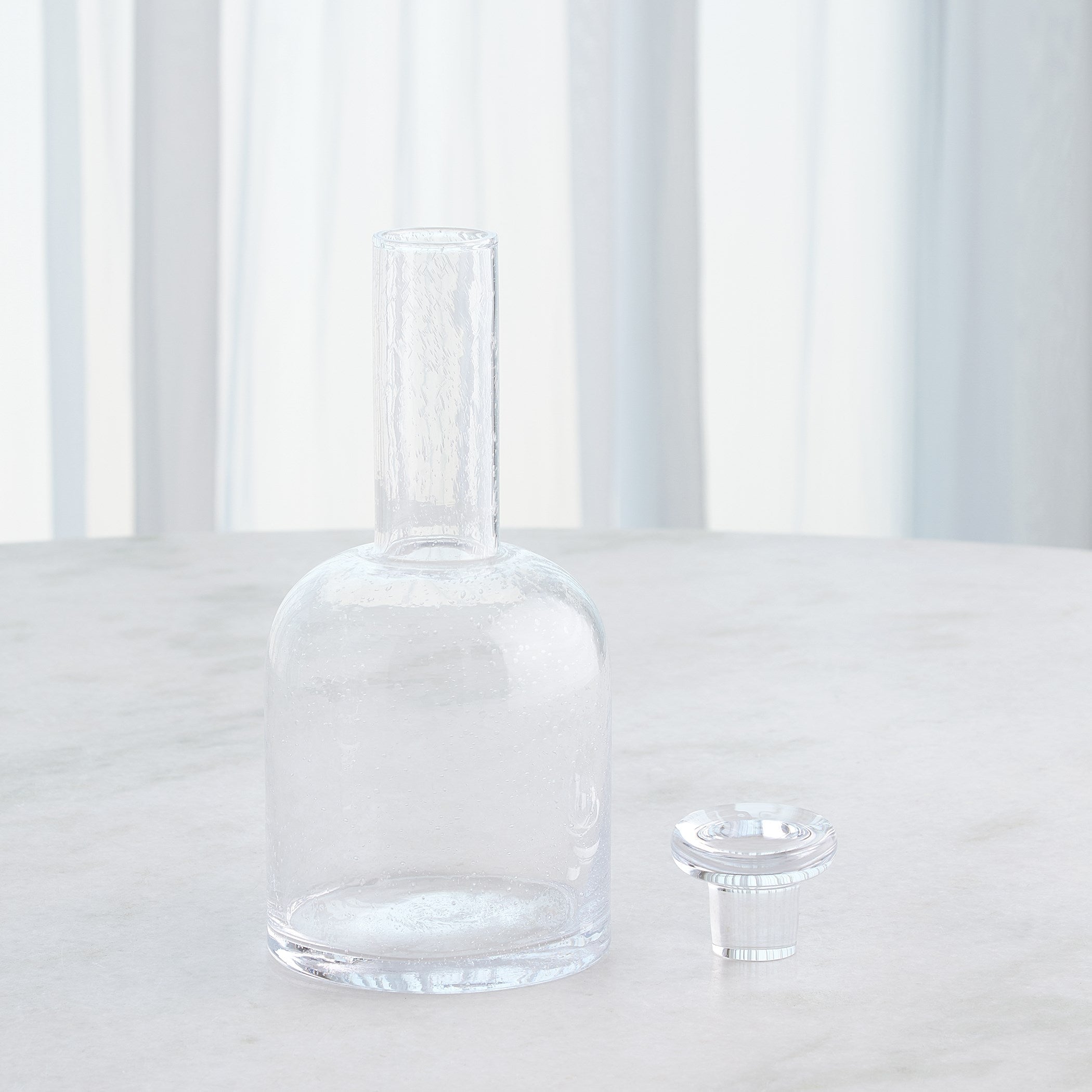 Global Views Necked Seeded Decanter
