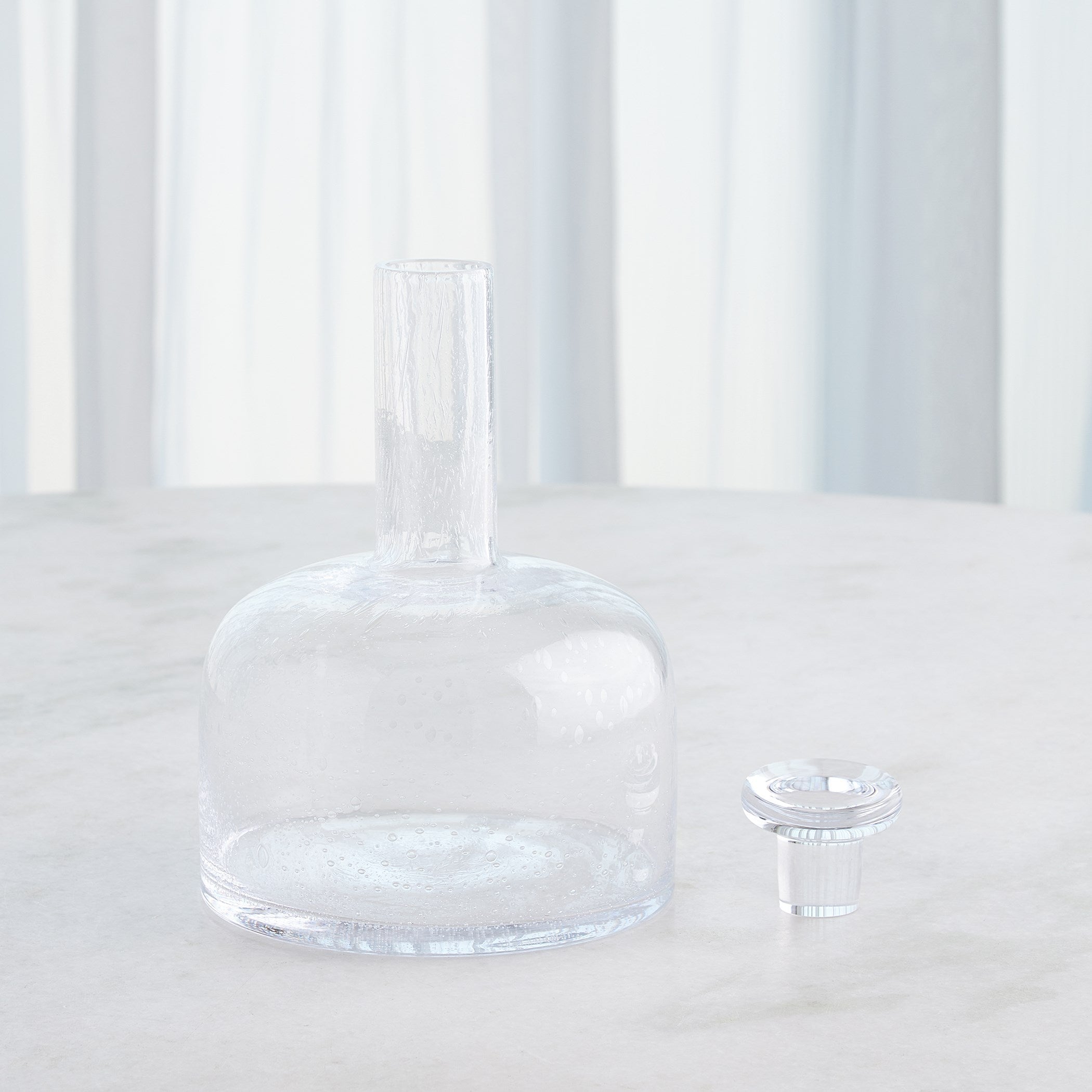 Global Views Necked Seeded Decanter