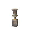 Global Views Reactive Silver Pedestal Vase