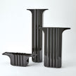 Global Views Black Flying Column Vase and Bowl