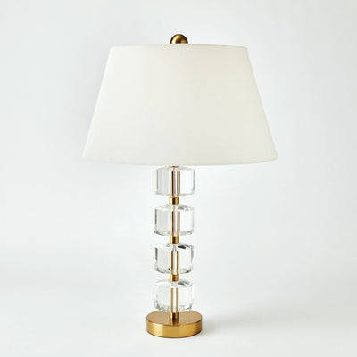 Global Views Stacked Faceted Crystal Lamp