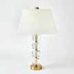 Global Views Stacked Faceted Crystal Lamp