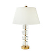 Global Views Stacked Faceted Crystal Lamp