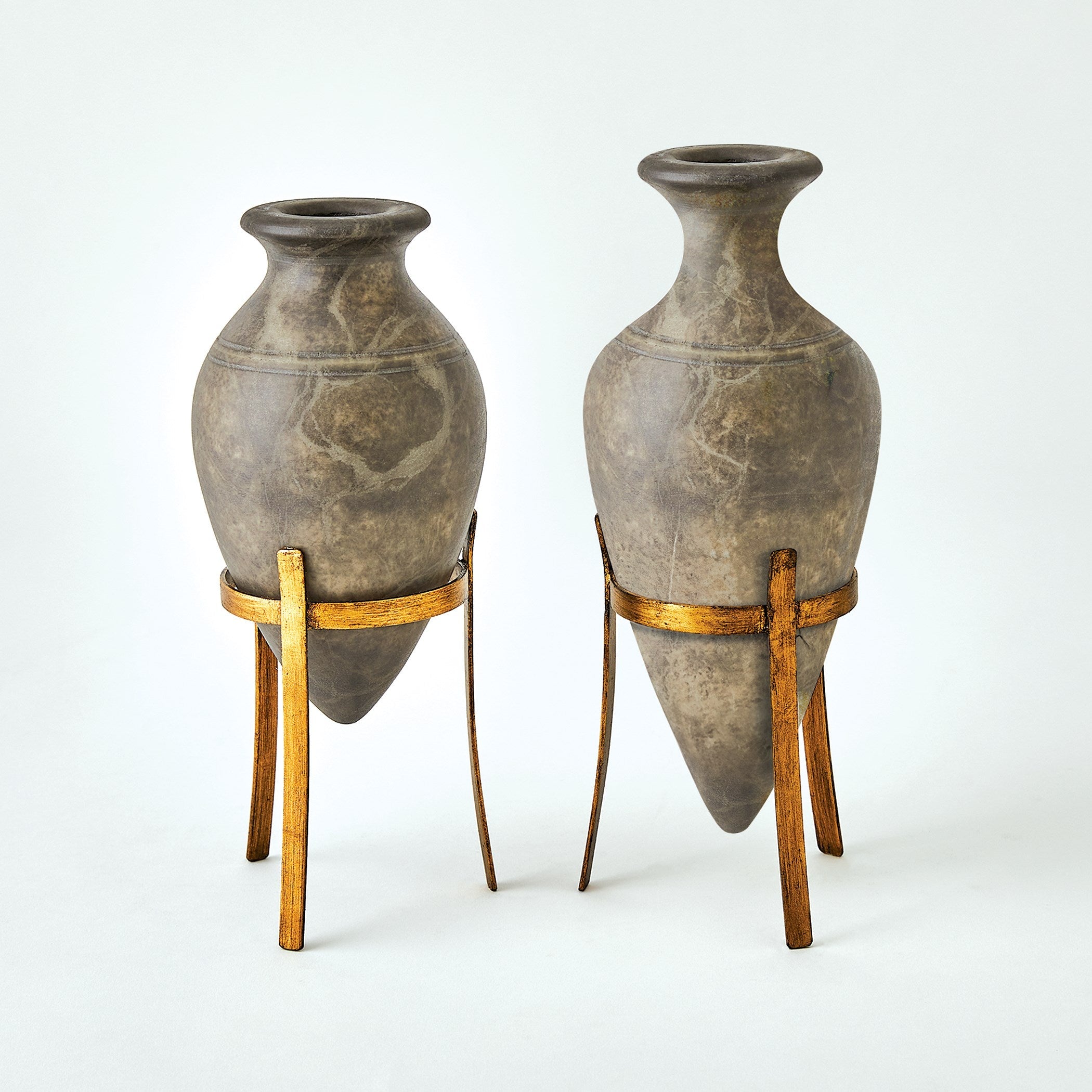 Global Views Amphora Alabaster Vase