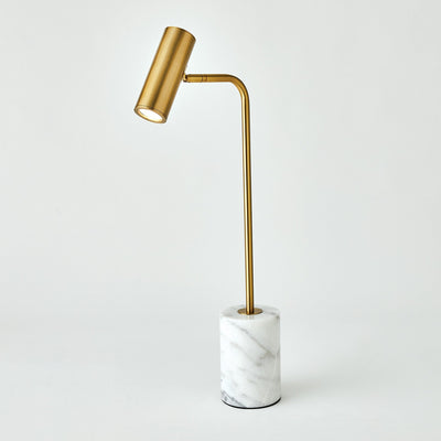 Global Views Brass Spotlight Table Lamp