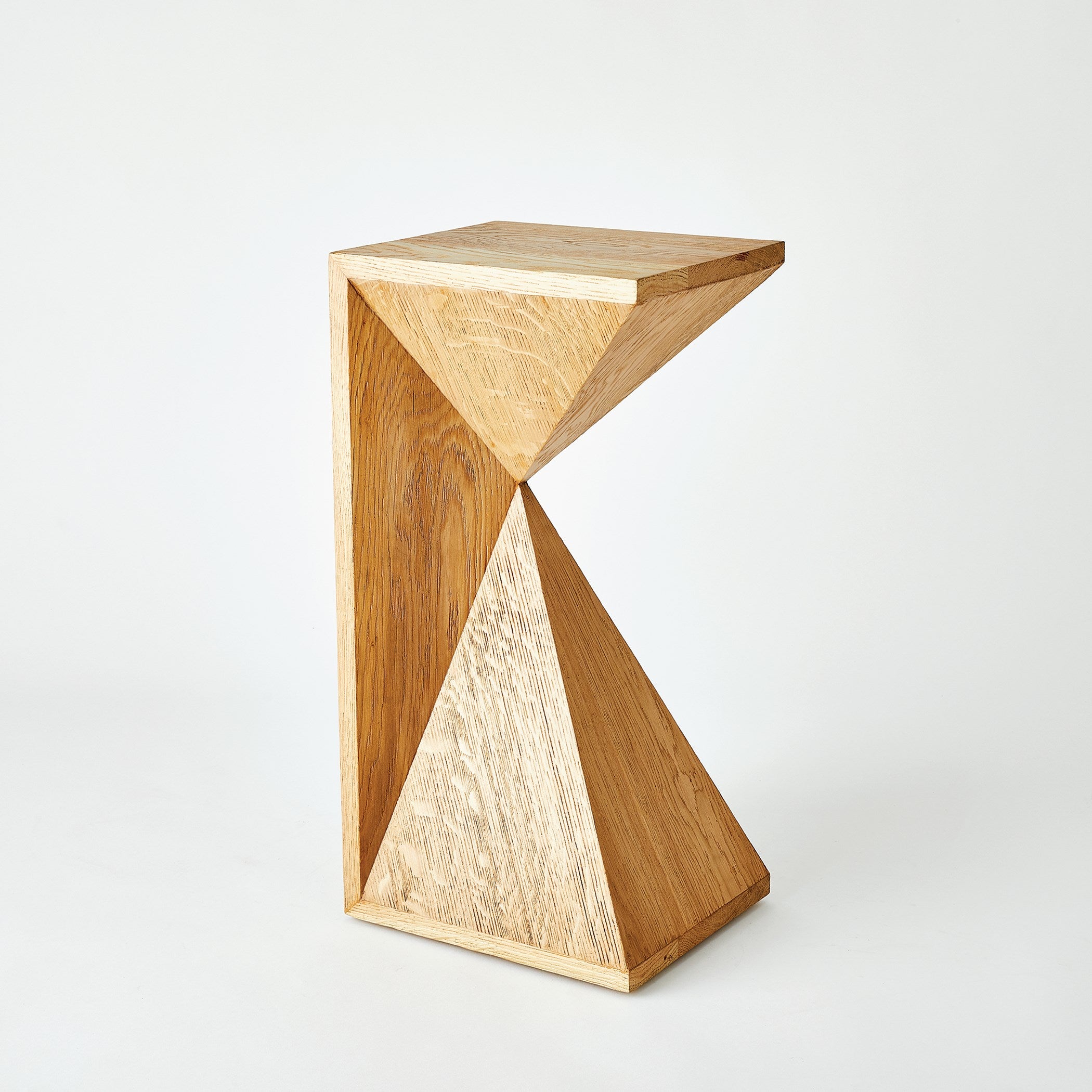 Global Views Asymmetrical Angle Side Table