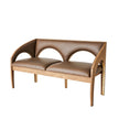 Global Views Arches Bench-Nutmeg/Champagne