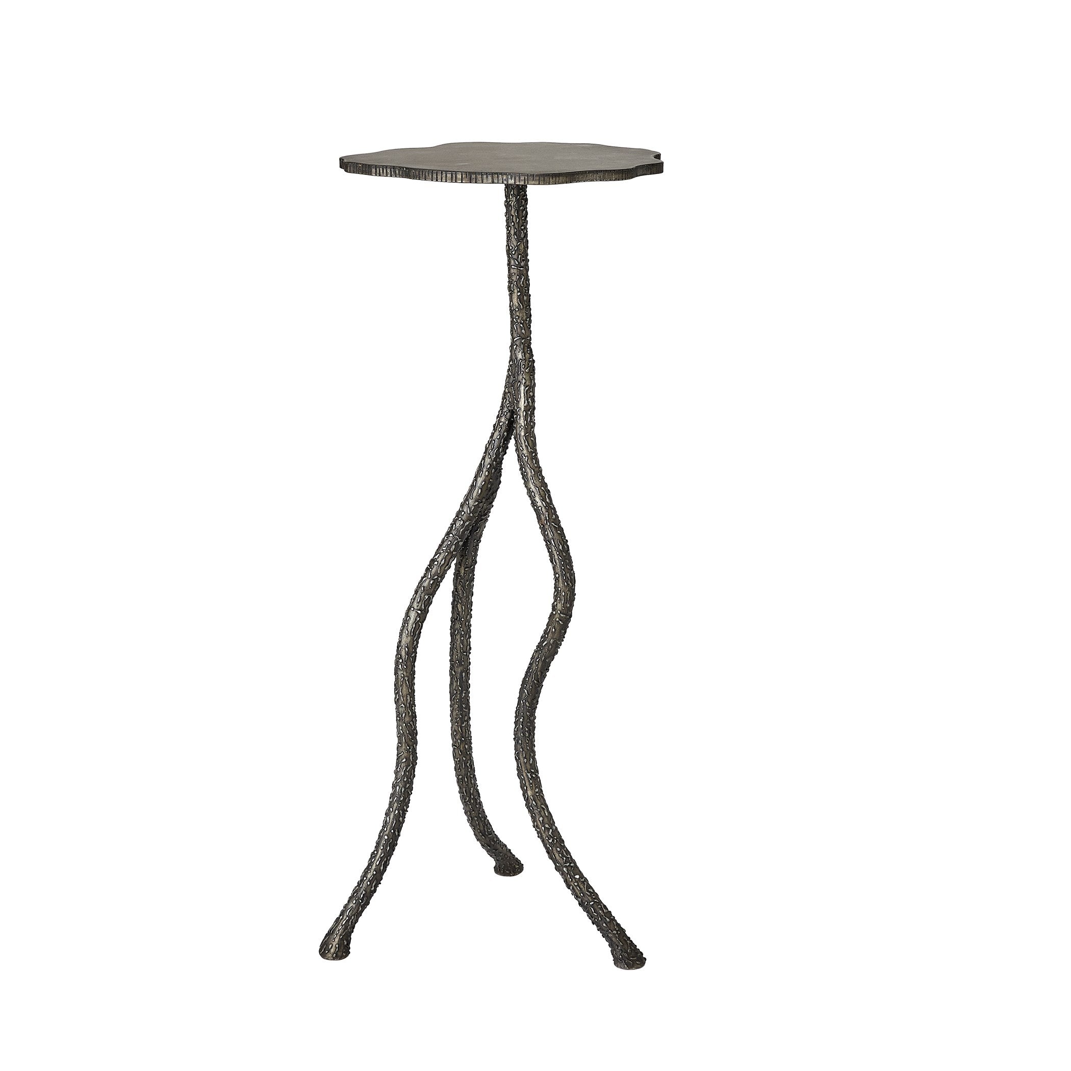 Global Views Natural Iron Forest Blossom Pedestal