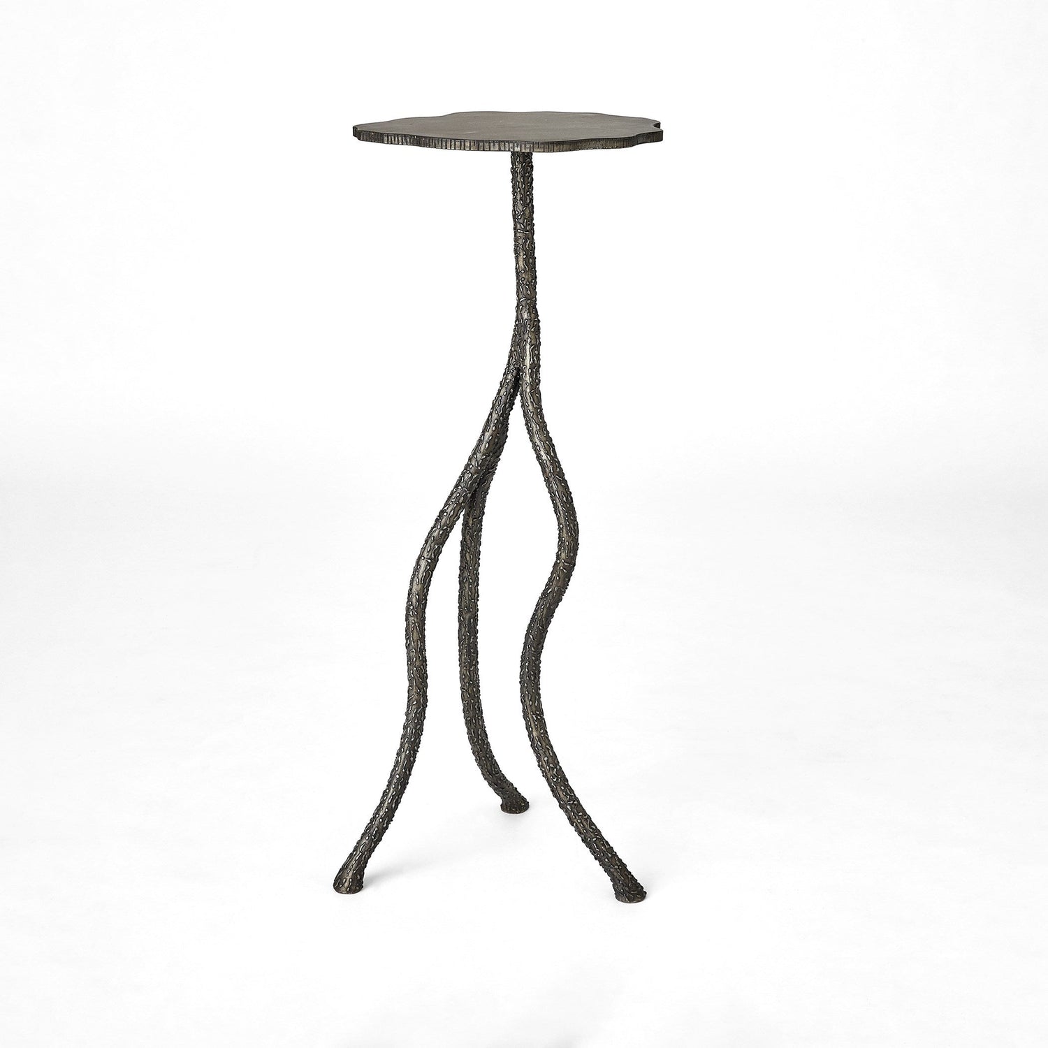 Global Views Natural Iron Forest Blossom Pedestal