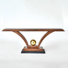 Global Views Colby Console Walnut/Brass