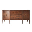 Global Views Triple Curve Cabinet Walnut
