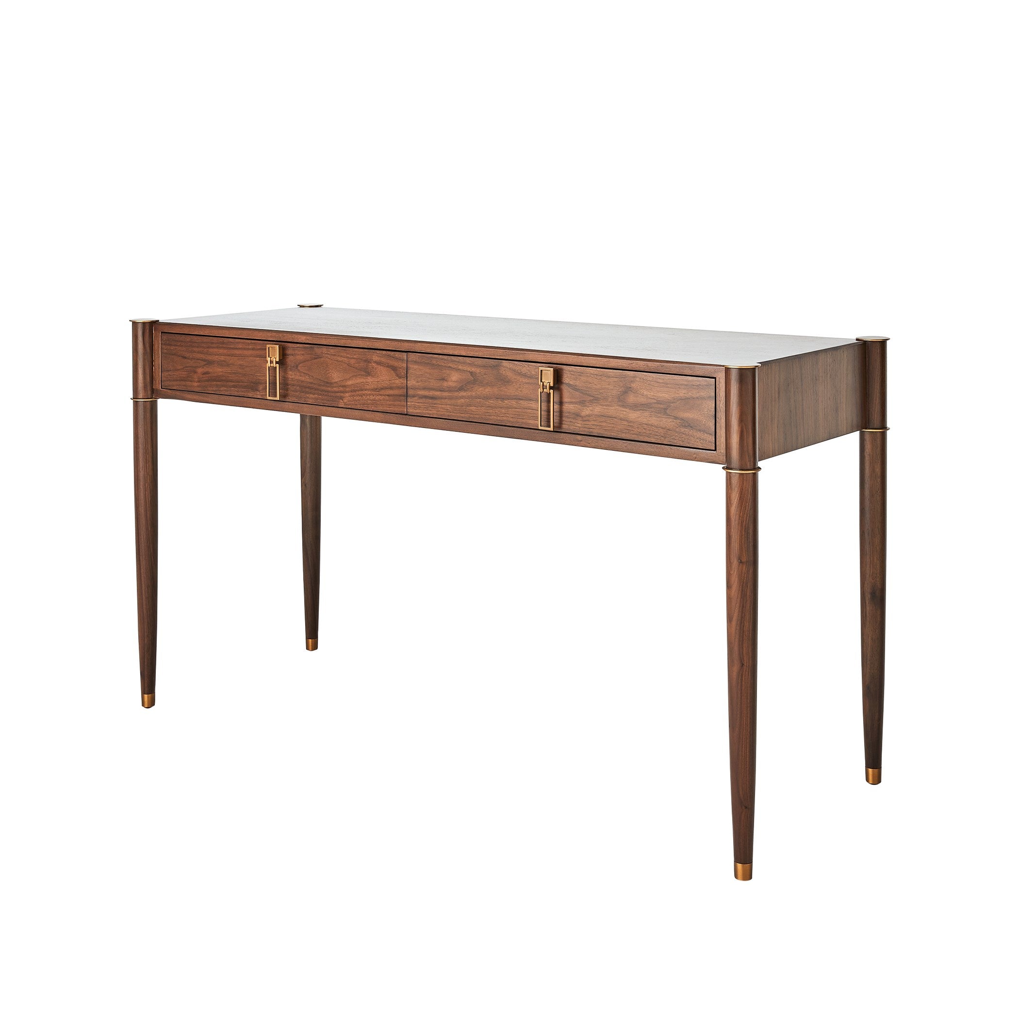 Global Views Triple Curve Desk Walnut
