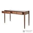 Global Views Triple Curve Desk Walnut