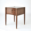 Global Views Triple Curve Side Table Walnut
