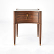 Global Views Triple Curve Side Table Walnut