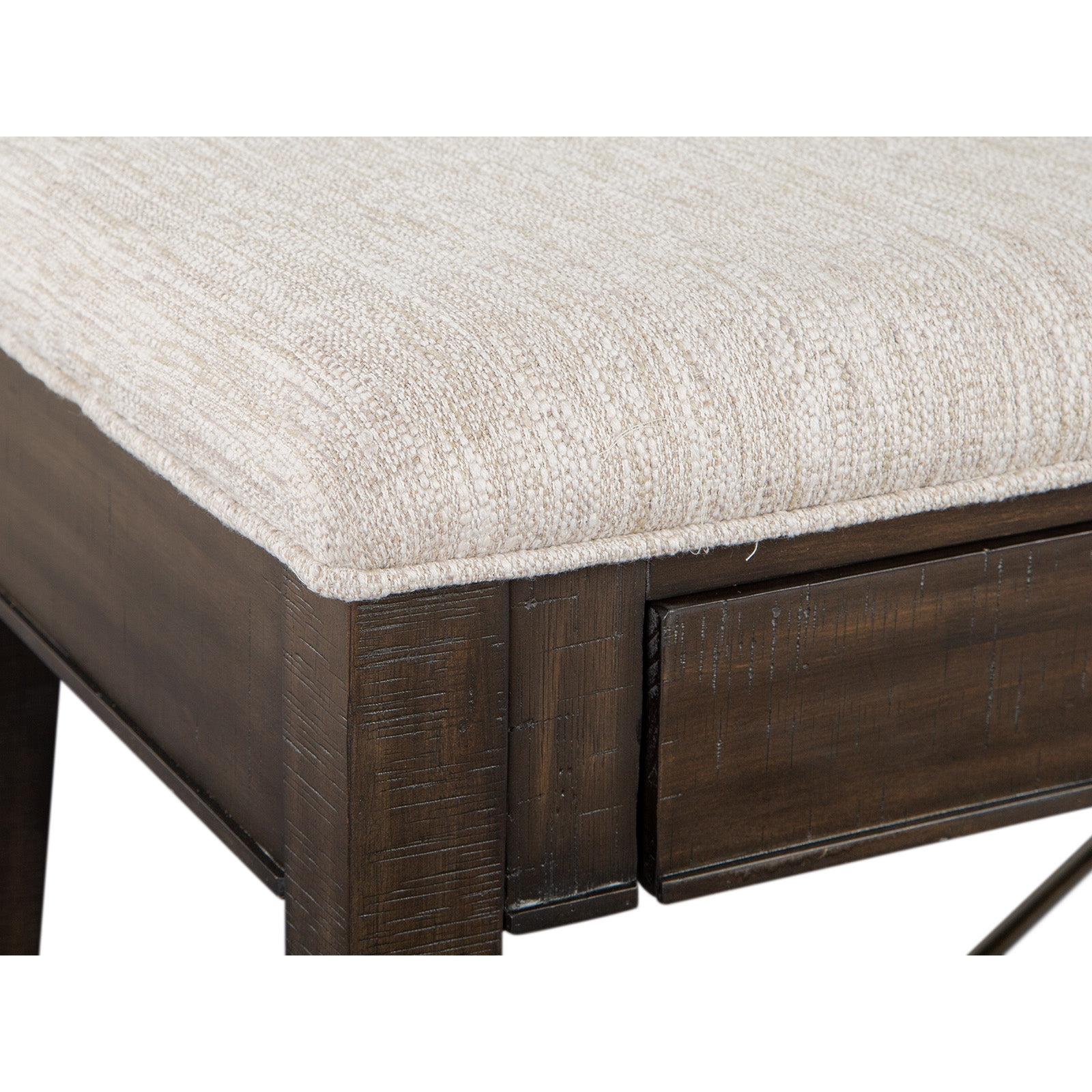 Magnussen Home Westley Falls Graphite Upholstered Bench