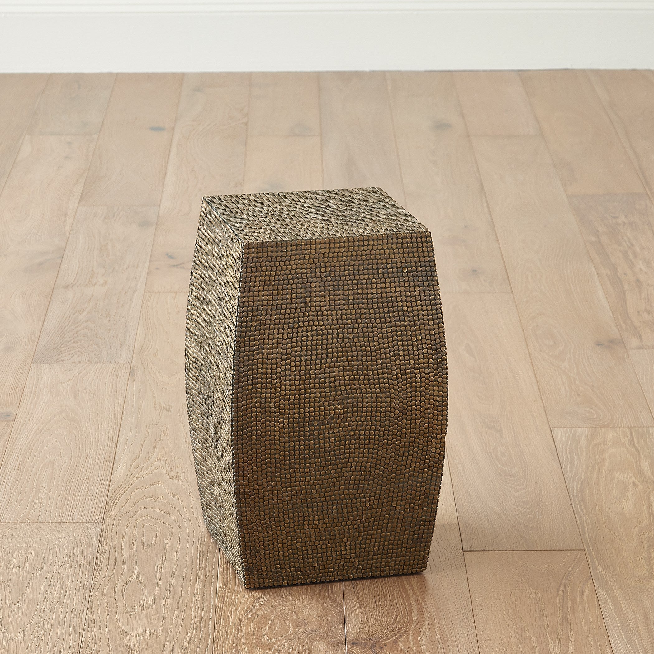 Global Views Aged Brass Lames Table