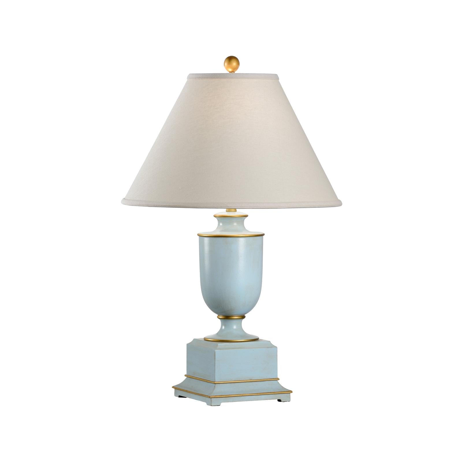 Wildwood Old Washed Blue Urn Lamp