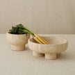 Global Views Travertine Priory Low Bowl
