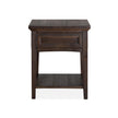 Magnussen Home Westley Falls Graphite Rectangular End Table