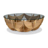 Maitland Smith Oak Honeycomb Table