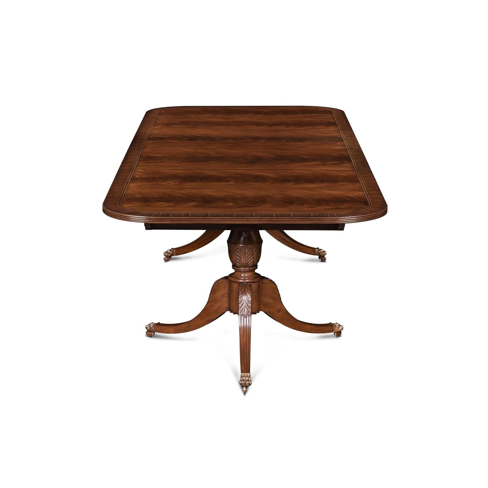 Maitland Smith Bleached Reeded Dining Table