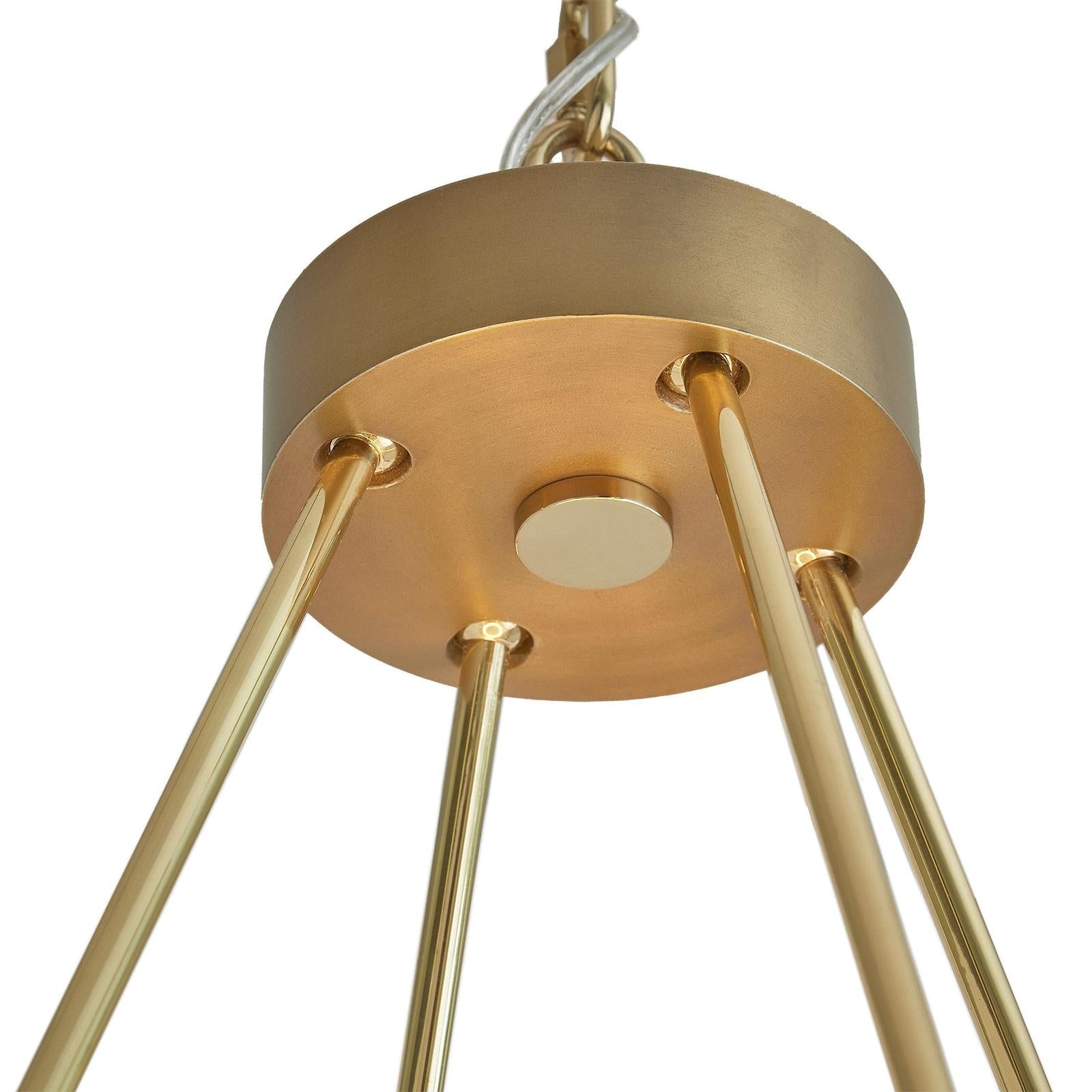 Global Views Brass Laurel Chandelier