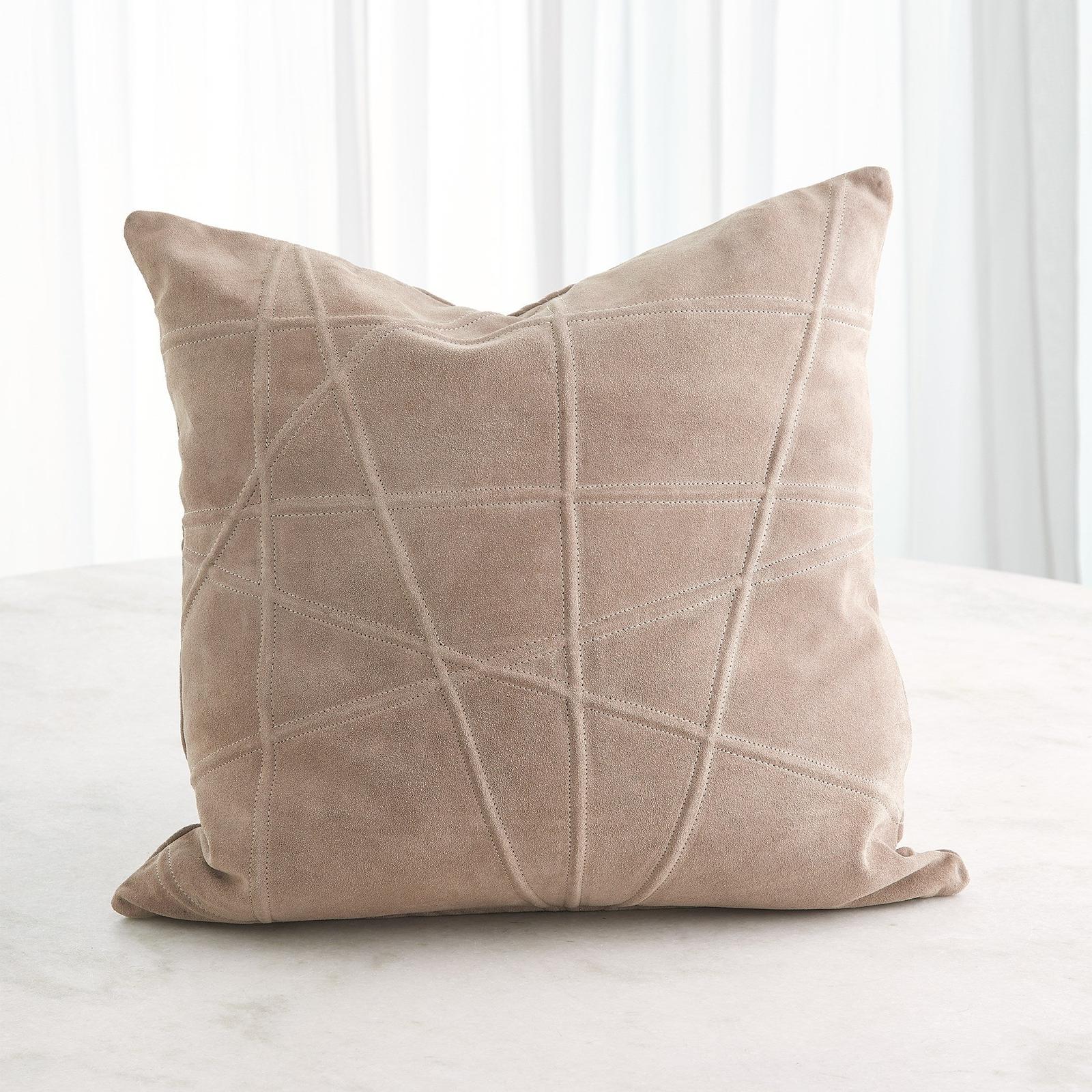 Global Views Crossroads Suede Pillow