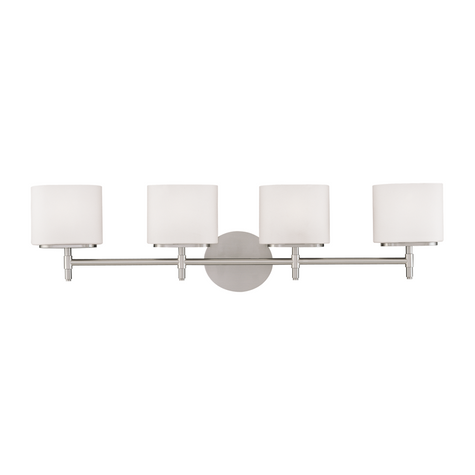 Hudson Valley Lighting Trinity 4 Light 30.75 inch Bath and Vanity Wall Light
