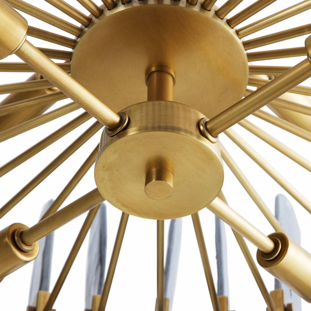 Arteriors Klaus Antique Brass Chandelier