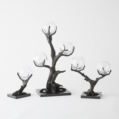 Global Views Natural Iron Monterey Vase Holder