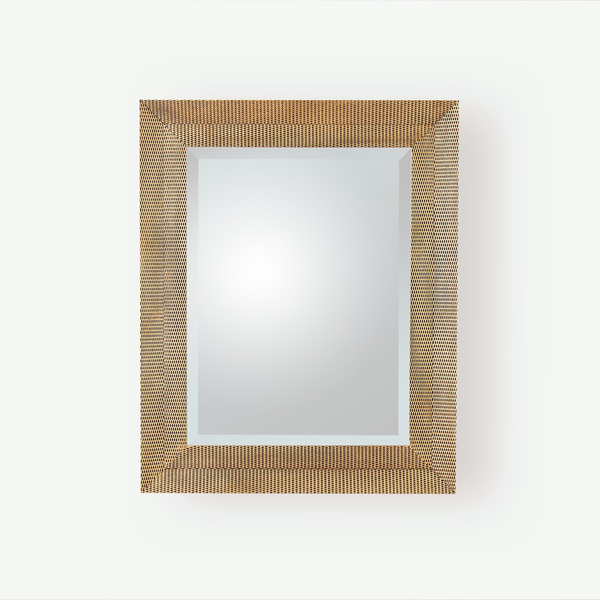 Global Views Delicate Basketweave Mirror