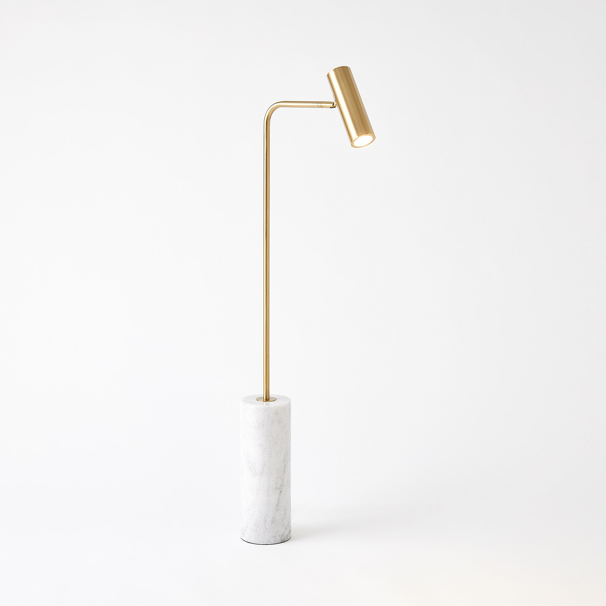 Global Views Spotlight Floor Lamp Brass