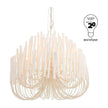 Arteriors Tilda Whitewash Stained Wood Chandelier