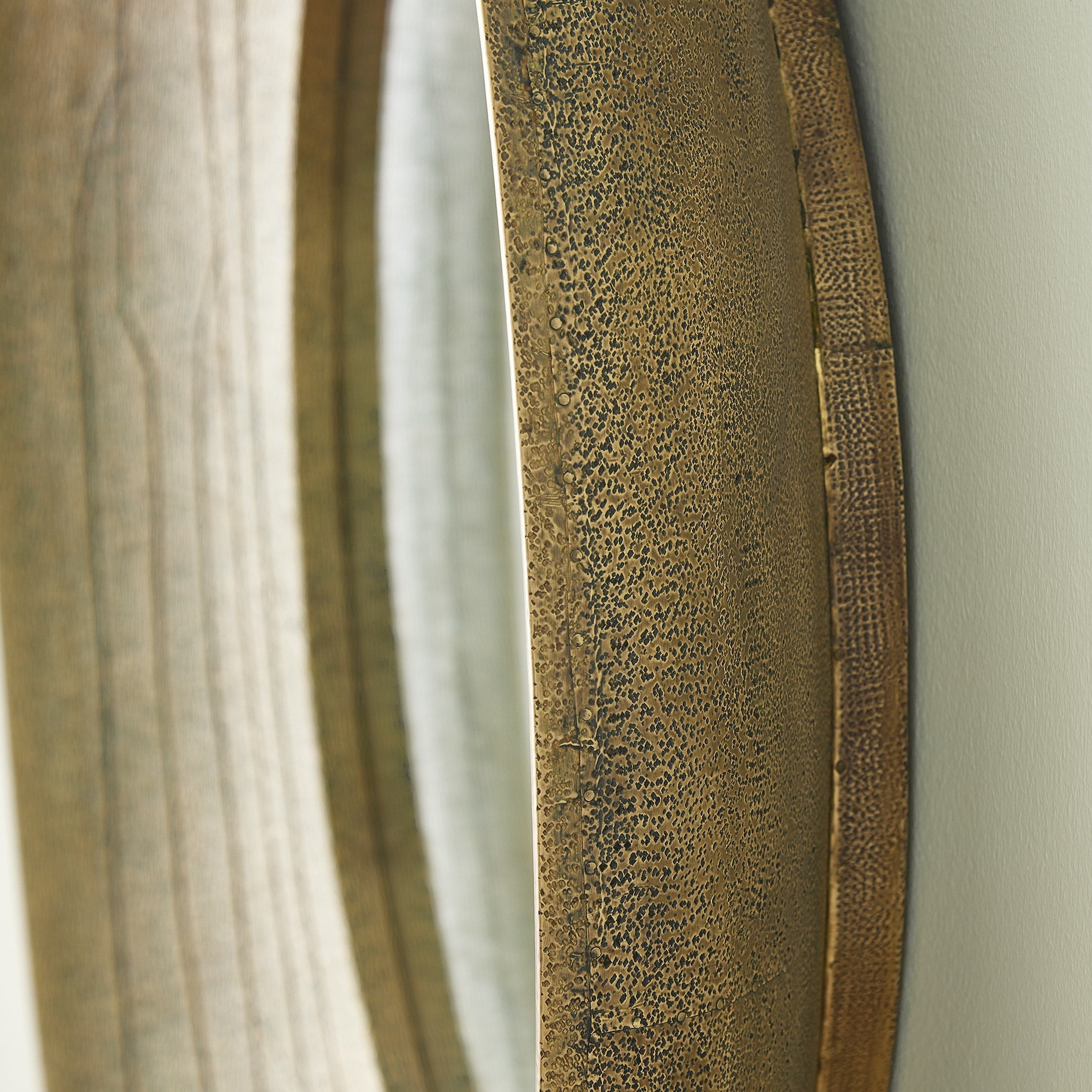 Global Views Antique Gold Saturn Mirror