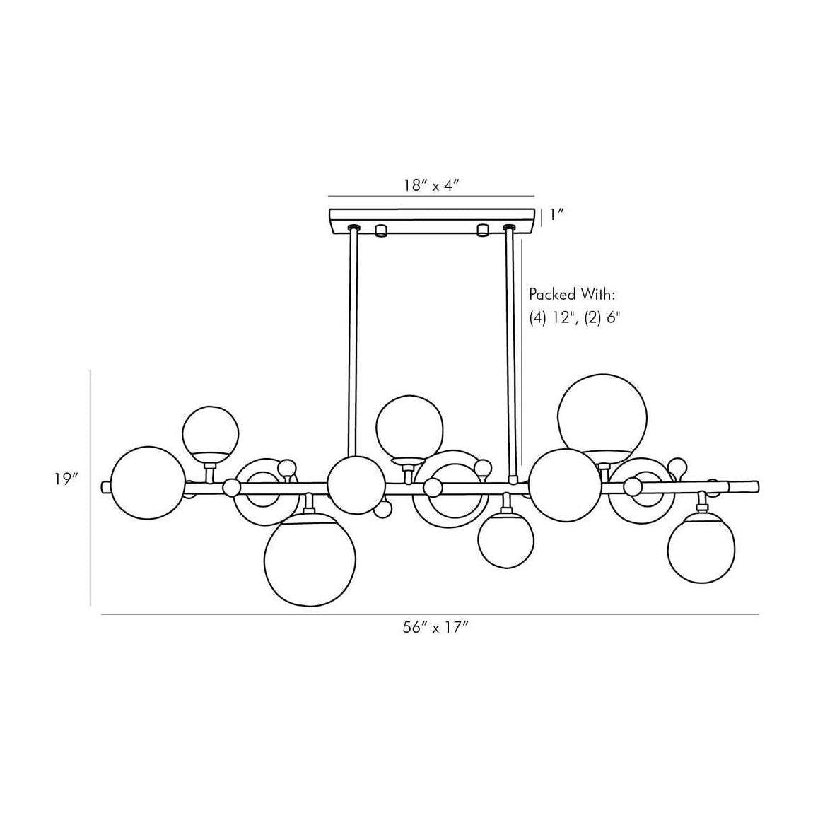 Arteriors Troon Chandelier