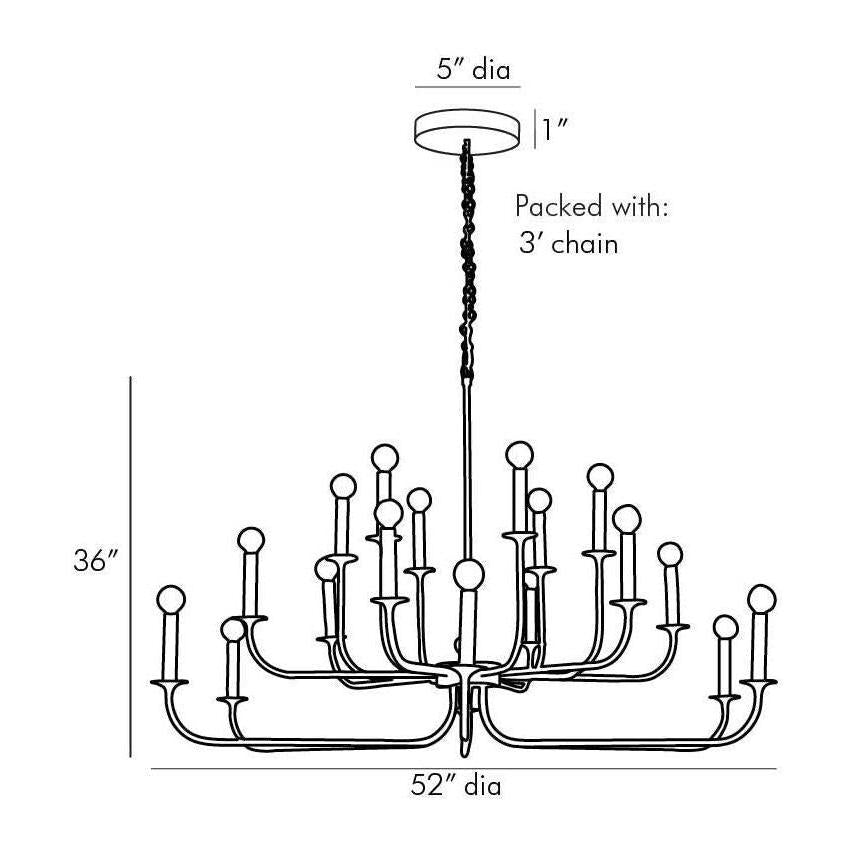 Arteriors Breck Large Chandelier