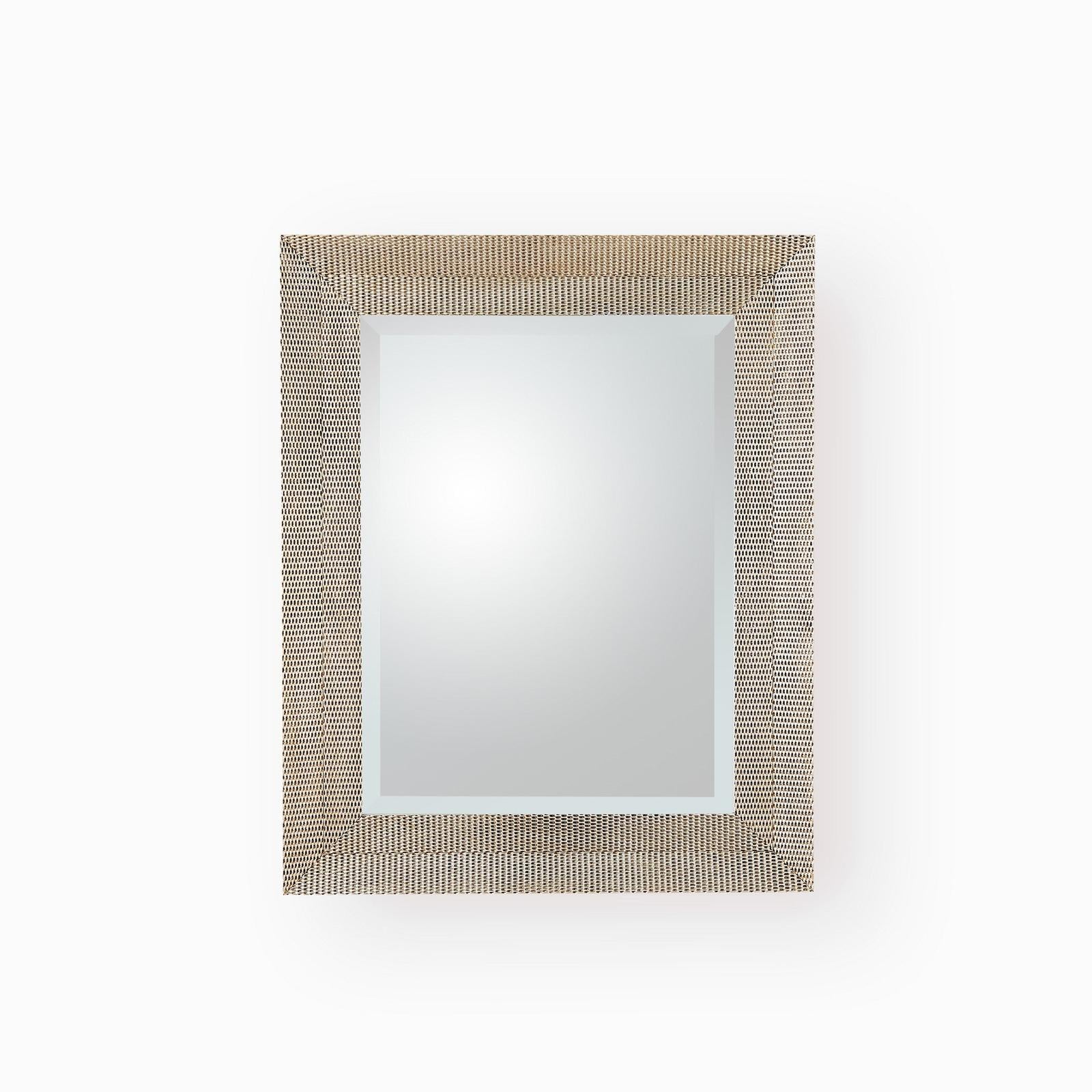Global Views Delicate Basketweave Mirror