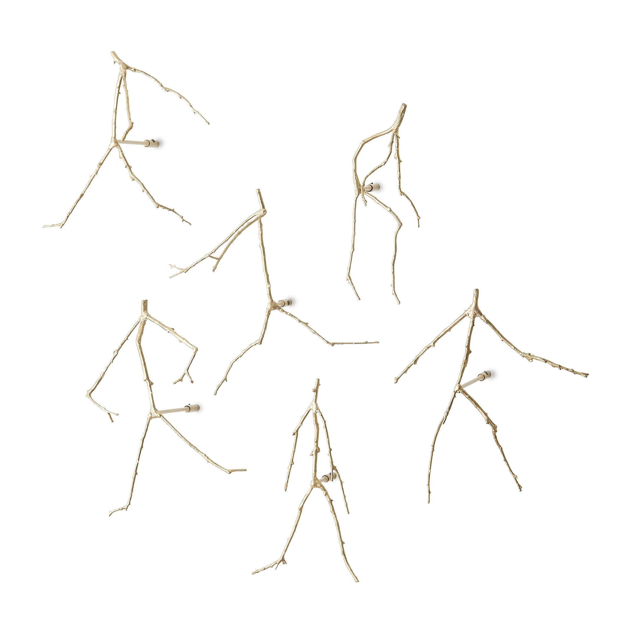 Global Views Bronze Pondering Sculptures Set of 6