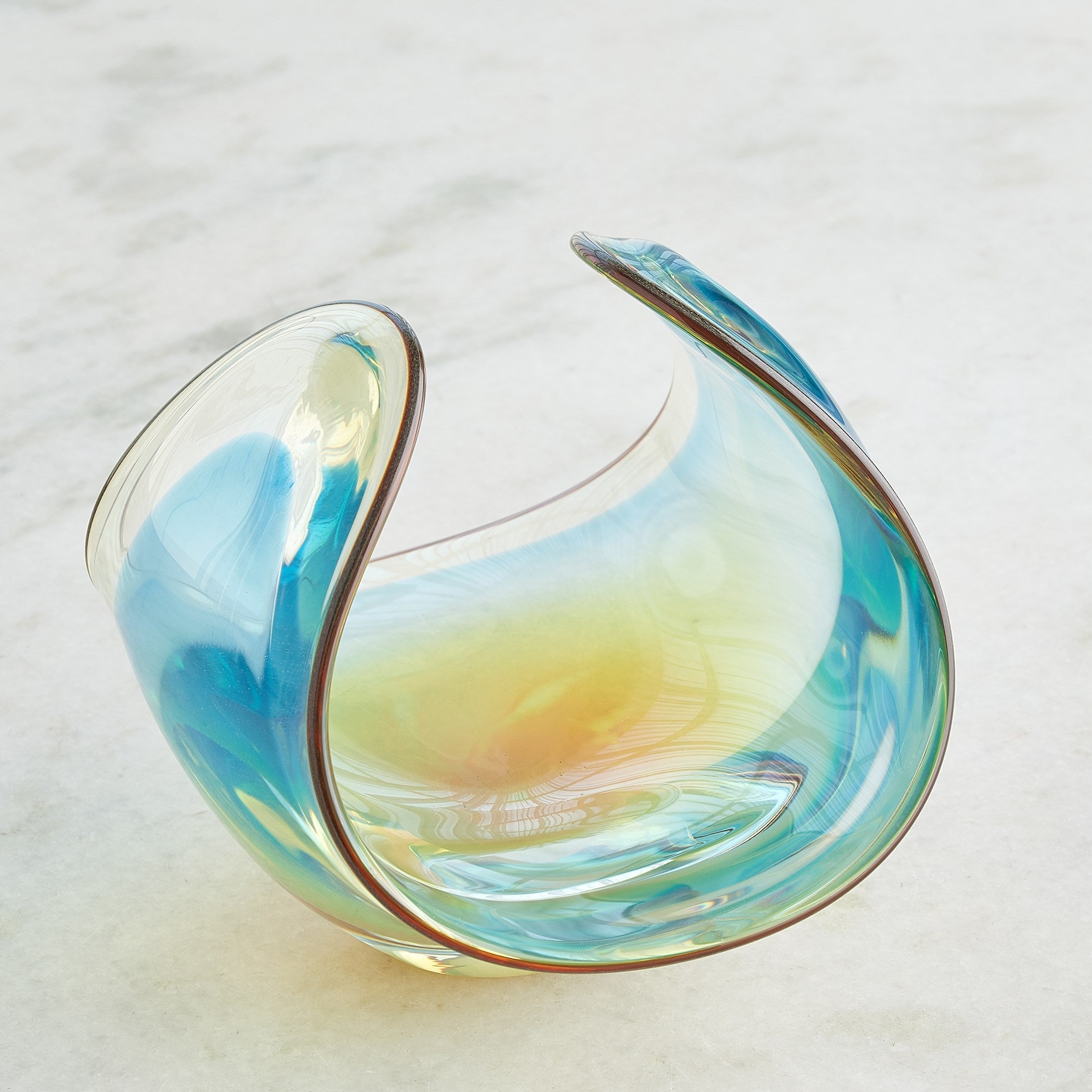 Global Views Blue Gelp Bowl
