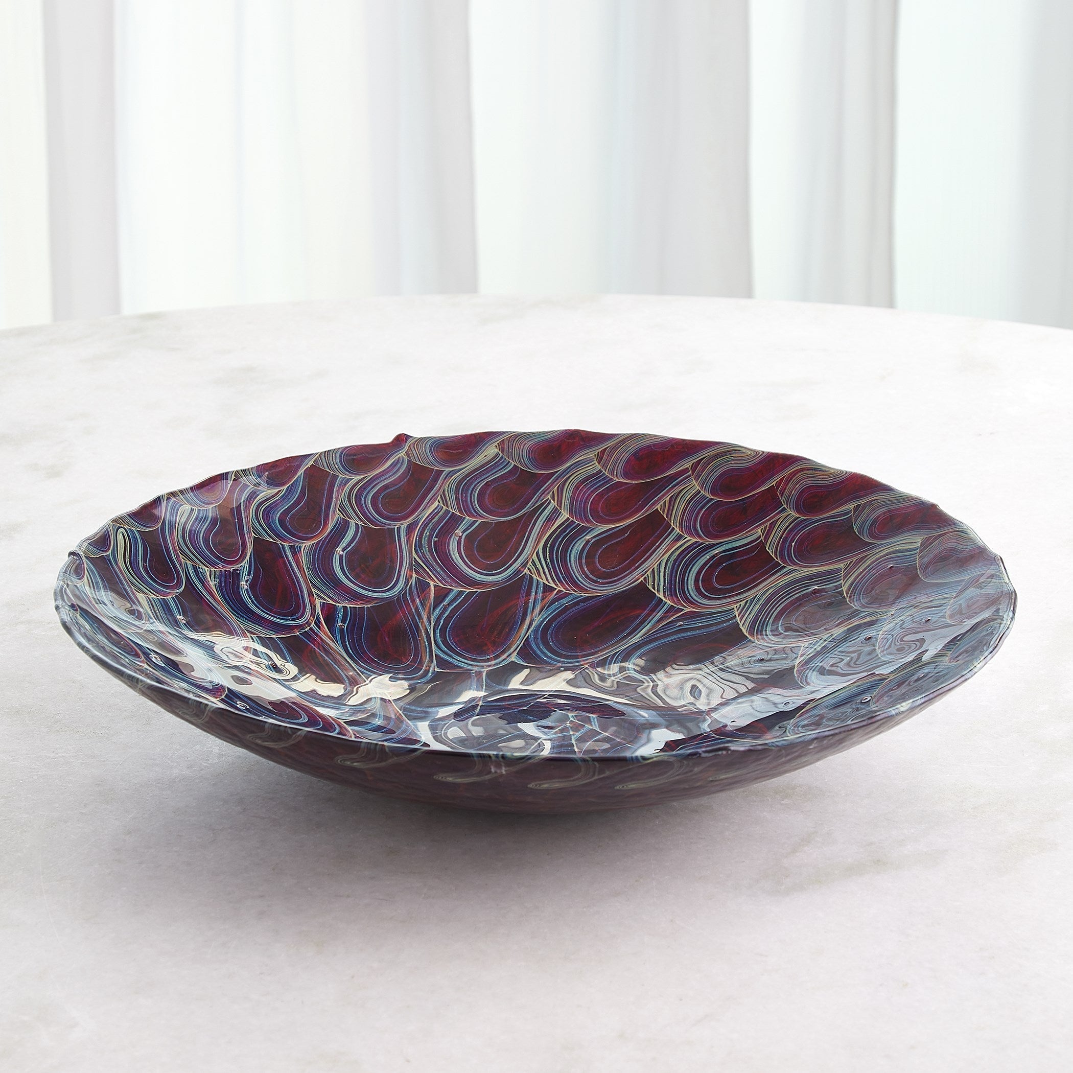 Global Views Plum Kaleidoscope Centerpiece