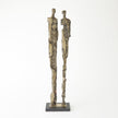 Global Views Brass Abstract Couple Sculpture