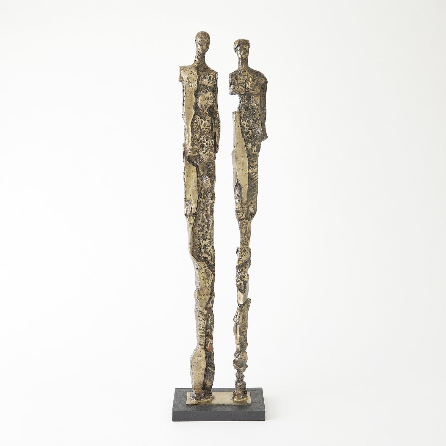 Global Views Brass Abstract Couple Sculpture