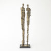 Global Views Brass Abstract Couple Sculpture