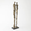 Global Views Brass Abstract Couple Sculpture