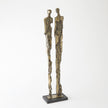 Global Views Brass Abstract Couple Sculpture