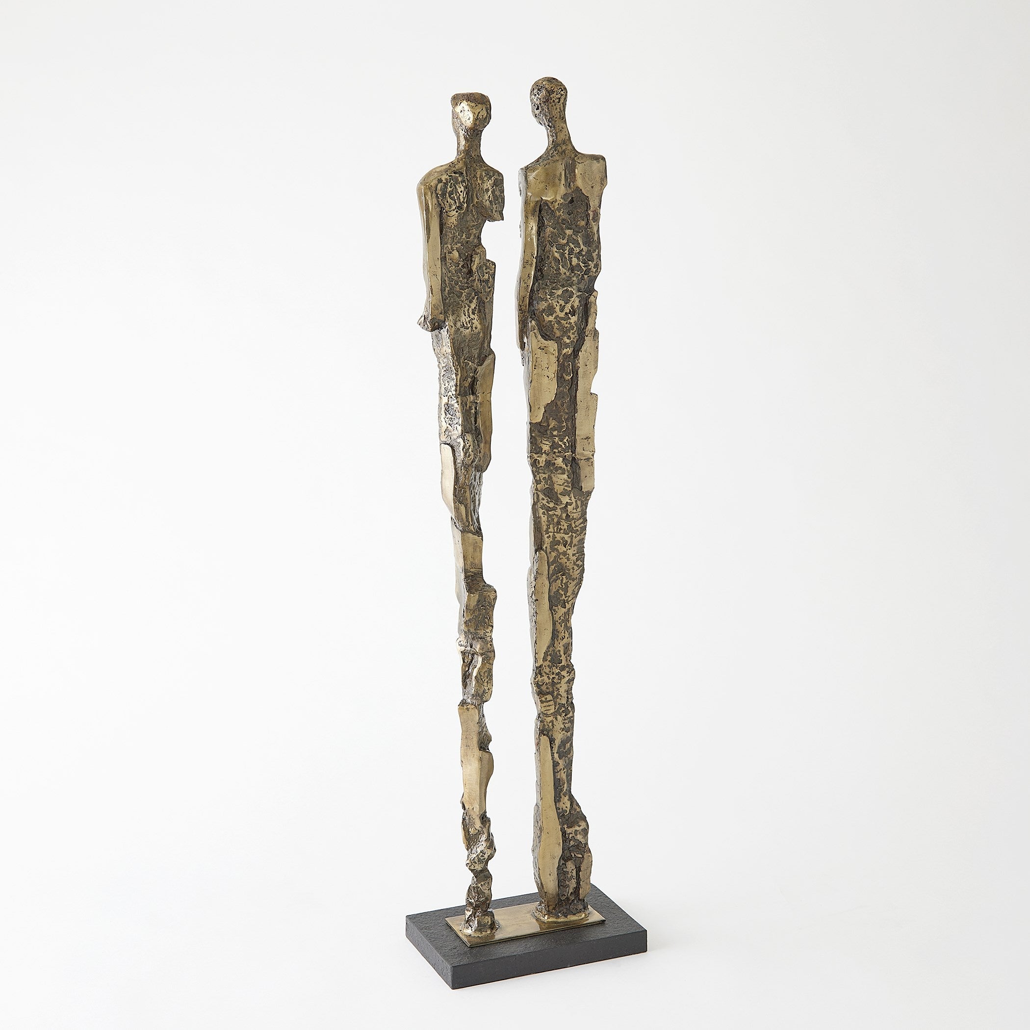 Global Views Brass Abstract Couple Sculpture