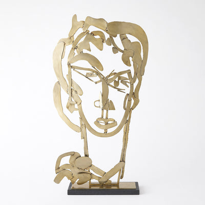 Global Views Brass Hero Sculpture