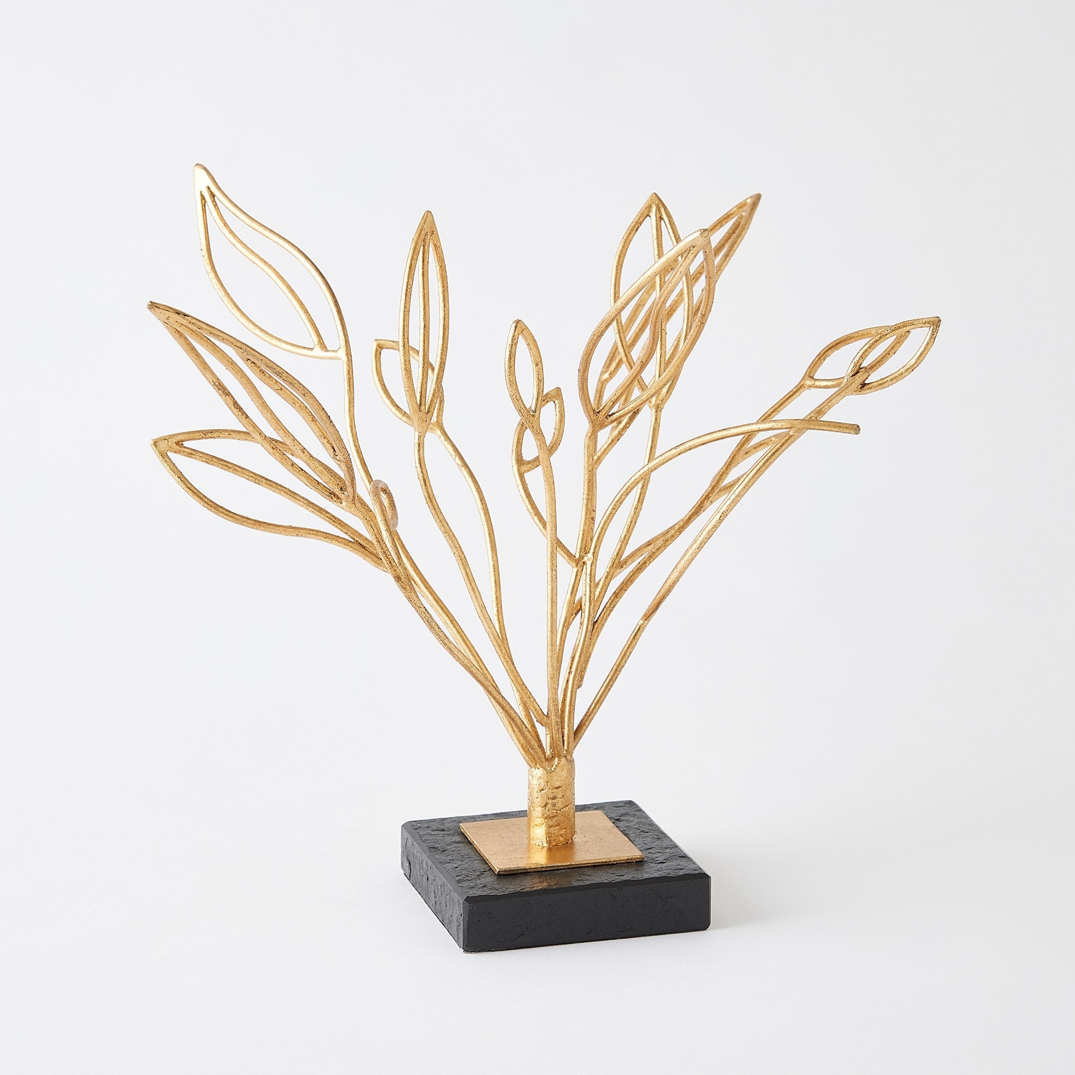 Global Views Gold Leaf Windswept Sculpture