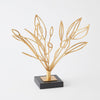 Global Views Gold Leaf Windswept Sculpture